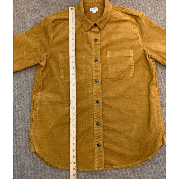 J Crew Shirt Jacket Womens S Corduroy Shacket Button Up Long Sleeve Side Pockets - Picture 4 of 10